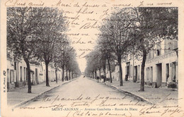 CPA - FRANCE - 18 - SAINT AIGNAN - Avenue Gambetta - Route Du Blanc - BF PARIS - Dos Non Divisé - Sonstige & Ohne Zuordnung