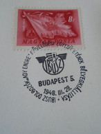 ZA414.16  Hungary  Special Postmark  IBUSZ DOLGOZÓK ADY ENDRE Művelődési Köre - 1948 Budapest Autobus Bus MÁVAUT - Briefe U. Dokumente