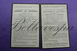 Tremelo-Keerbergen Clementina VAN  OOSTERWIJCK -Joannes JACOBS 1949- Huwelijk-Koppel - Andachtsbilder