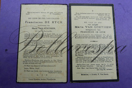 Booischot-Pijpelheide Franciscus DE RYCK 1936   & Maria VAN GOETHEM  1929 /Koppel Huwelijk - Andachtsbilder