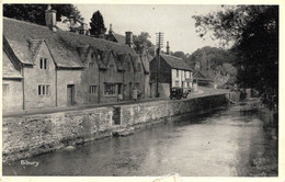 Bibury Village - Main Street And River - Old Postcard - CPA - Other & Unclassified