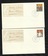 Canada 2 Lettres Premier Jour FDC Ottawa Le 04/07/1980  N°739 Et 740 Musiciens Albani & Wilan  B/TB Voir Scan Soldé !  ! - 1971-1980