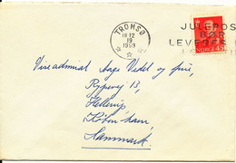 Norway Cover Sent To Denmark Tromsö 18-12-1959 Single Franked - Briefe U. Dokumente