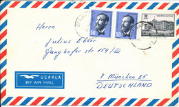 Turkey Air Mail Cover Sent To Germany - Posta Aerea