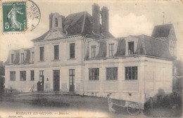 CPA 02 MARIGNY EN ORXOIS MAIRIE (cliché Rare Avec Homme Carriole - Other & Unclassified