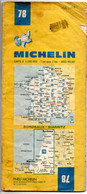 Carte N: 78  - Bordeaux - Biarritz  -  Pub  Pneus   MichelinXZX  Au Dos  Carte Au  200000 ème  De 1983 /84 - Maps/Atlas