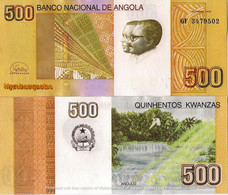 ANGOLA 500 Kwanzas 2012 (2018) - Kalandula Falls, P155, UNC New Signature - Angola