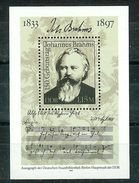 DDR 1983: Mi.-Nr. 2764 Block 69: Brahms   ** - 1981-1990