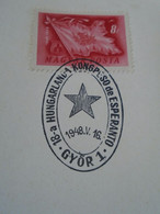 ZA414.25  Hungary   Special Postmark - Hungarlanda Kongreso De Esperanto  GYŐR  1948 - Hojas Completas