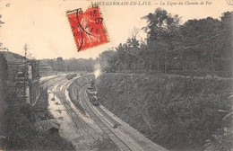 CPA 78 SAINT GERMAIN EN LAYE LA LIGNE DU CHEMIN DE FER - Andere & Zonder Classificatie