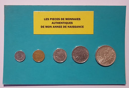 5 Pièces De Monnaies Authentiques (dont 1 De 5f En Argent) Sous Blister De Votre Année De Naissance 1966 ( Idée Cadeau ) - Altri & Non Classificati