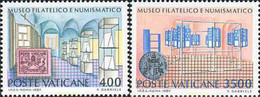 116981 MNH VATICANO 1987 INAUGURACION DEL MUSEO FILATELICO Y NUMISMATICO DEL VATICANO - Usados