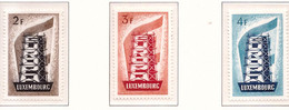 PIA - LUSSEMBURGO - 1956 : Europa  - (Yv  514-16) - 1956