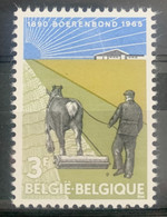 België, 1965, Nr 1341, Curiositeit 'witte Streep Boven Dak', Postfris ** - Other & Unclassified