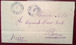 "CARPINISTEA JUD.BUZEU 1901" RARE RURAL POSTMARK Official Cover  (Buzau Romania Roumanie Lettre - 1858-1880 Fürstentum Moldau