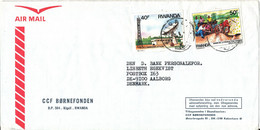 Rwanda Air Mail Cover BÖRNEFONDEN Sent To Denmark Topic Stamps - Altri & Non Classificati