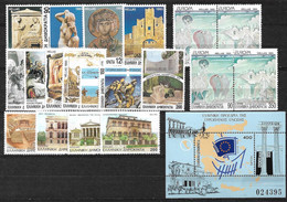 GREECE 1993 Complete All Sets + Block MNH Vl. 1878 / 1894 + B 11 - Full Years