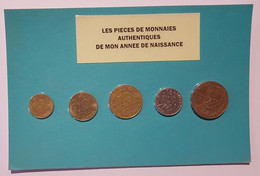 5 Pièces De Monnaies Authentiques  Sous Blister De Votre Année De Naissance 1985 ( Idée Cadeau ) - Otros & Sin Clasificación