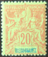 LP3844/1460 - 1892 - COLONIES FRANÇAISES - DIEGO-SUAREZ - N°44 NEUF* - Unused Stamps