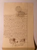 MANUSCRIT EN ARABE De 1892 - TUNISIE PAPIER FILIGRANE REGENCE DE TUNIS 1892 - Manoscritti