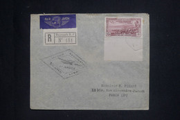 LIBAN - Enveloppe Du Vol Beyrouth / Paris En 1938 ( Aviateur Noguès ), Affranchissement Recto Et Verso - L 136623 - Storia Postale