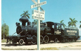 BRDENTON - FLORIDA - OLD WOOD-BURNING LOCOMOTIVE - NVG FP - C06175 - Bradenton