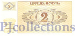 SLOVENIA 2 TOLARJEV 1990 PICK 2a UNC - Eslovenia