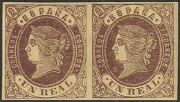Spain 1862 Sc 59 Espana Ed 61 Pair MH* - Nuevos