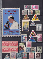 France Vignettes Antituberculeux Et Médecine - Collection + 80 Vignettes - B/TB - Tuberkulose-Serien