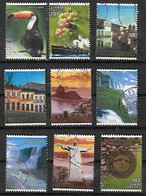 2008 Japon Paisajes- Tucan-barco-cristo Redentor 9v. Usados - Used Stamps