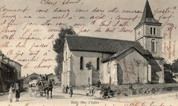 GRILLY L'EGLISE CHEVAL CARRIOLE ATTELAGE 1904 - Unclassified