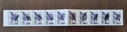 RUSSIE - Ex URSS 10 Valeurs OISEAUX, BIRDS  ** Emis En 1991. Serie Neuve Sans Charniere. (MNH) - Autres & Non Classés