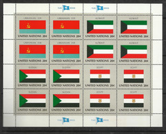 Feuillet Drapeaux Ukraine - Koweit - Soudan - Egypte N° 349 à 352 X4 Jamais Plié Neufs * * TB = MNH VF  Soldé ! ! ! - Unused Stamps