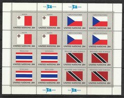 Feuillet Drapeaux Malte - Tchécoslovaquie - Thaïlande - Tobago 345 à 348 X4  Jamais Plié Neufs * * TB = MNH  Soldé ! ! ! - Ungebraucht