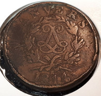 FRANCE LOUIS XVIII SIEGE D'ANVERS 10 CENTIMES 1814 R MONNAIE OBSIDIONALE - 1814 Siège D’Anvers