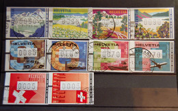 Suisse Switzerland - 3 Series ATM Used - Postage Meters