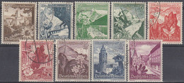 ALEMANIA IMPERIO 1938 Nº 616/624 USADO - Used Stamps