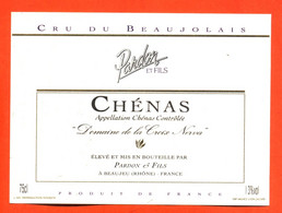 Etiquette Neuve De Vin De Beaujolais Chénas Pardon Et Fils à Beaujeu - 75 Cl - Beaujolais
