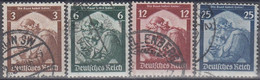 ALEMANIA IMPERIO 1935 Nº 524/527 USADO - Oblitérés