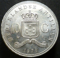 Antille Olandesi - 10 Gulden 1978 - 150° Banca Delle Antille Olandesi - KM# 20 - Nederlandse Antillen