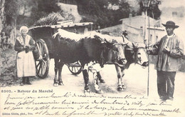 CPA Thèmes - Agriculture - Retour Du Marché - Edition Giletta Phot. - Dos Non Divisé - Oblitérée - Animée - Attelages