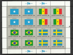 Feuillet Drapeaux Somalie - Sénégal - Brésil - Suède N°402 à 405 X 4 Jamais Plié Neufs* * TB = MNH VF  Soldé ! ! ! - Ungebraucht