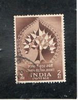 INDE   République  1956  Y.T. N° 68  Oblitéré - Oblitérés