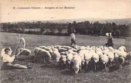 CPA Thèmes - Agriculture - Limousin Illustré - Bergère Et Ses Moutons - Oblitérée Limoges 1923 - Animée - Viehzucht