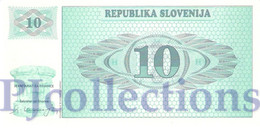 LOT SLOVENIA 10 TOLARJEV 1990 PICK 4a UNC X 5 PCS - Slovénie