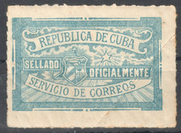 1915 CUBA - SERVICIO DE CORREOS - SELLADO OFICIALMENTE - MH - Usati