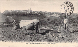 CPA Thèmes - Agriculture - Puy Laroque - T. Et G. - Côté Sud Est - Oblitérée 1914 - Th. Dejean Et Vve Vaissié Phot. Edit - Attelages