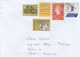 GOOD NETHERLANDS Postal Cover To ESTONIA 2022 - Good Stamped: Wilhelmina ; Windmill ; Child & Goat - Lettres & Documents