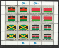 Feuillet Drapeaux Malawi-Biélorussie-Jamaïque-Kenya   N°394 à 397 X 4 Jamais Plié Neufs* * TB = MNH VF Soldé ! ! ! - Ongebruikt