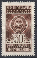 1970 Yugoslavia - Administrative Revenue Tax Stamp - Used - 50 Din - Coat Of Arms - Oficiales